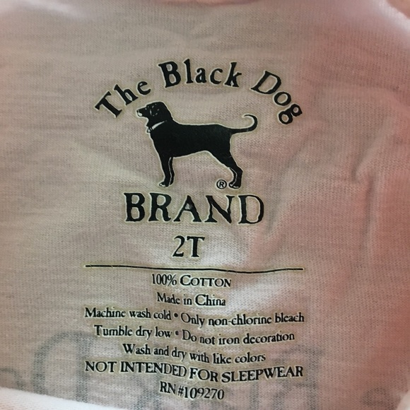 Black Dog Pink Tee 3/$15 or 6/$25 - Picture 3 of 6